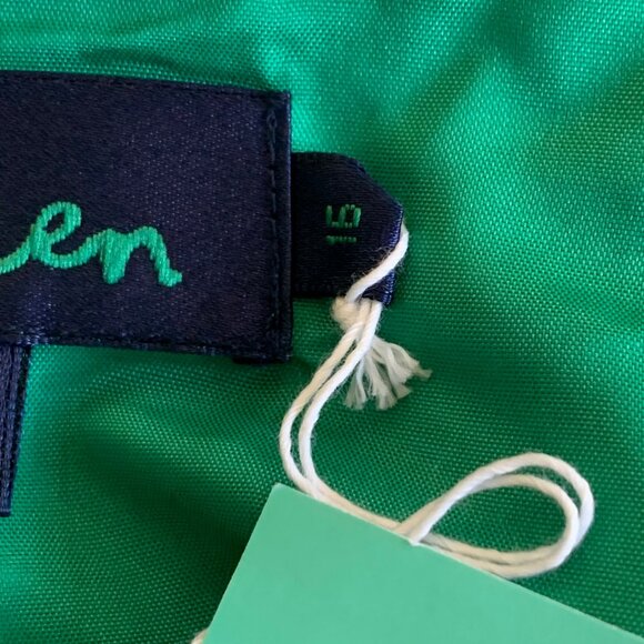 Boden Green and Blue Strap Silk Top with Rosettes Size 16 NWT - Picture 9 of 9